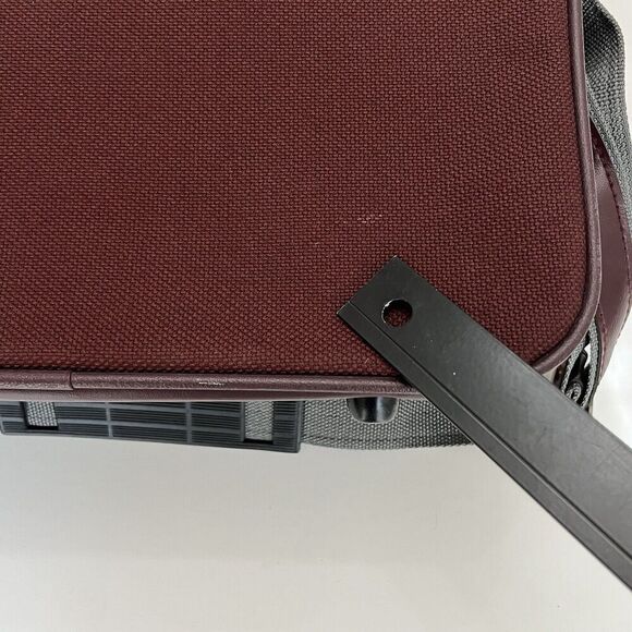 Vintage Samsonite Sentry II Shoulder Bag Carry on Luggage V Leather 15" Softside - Picture 16 of 16